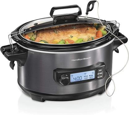 Hamilton Beach Portable 6 Quart Set & Forget Digital Programmable Slow Cooker by HamiltonBeach