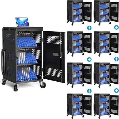 8 Pack | Fully Assembled 30 Bay Multi Device Charging Station by POCHAR-FactoryDirectCustomizedProducts