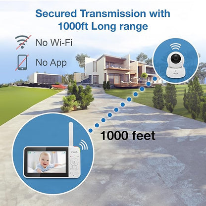 VTech VM924 No WiFi Remote Pan-Tilt-Zoom Video Baby Monitor - Image 10