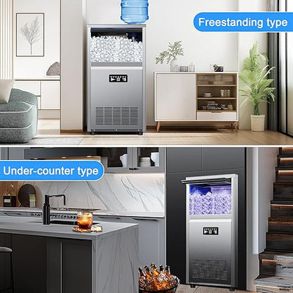 Ice Maker Commercial Ice Maker Machine 150lbs/24H - Image 8