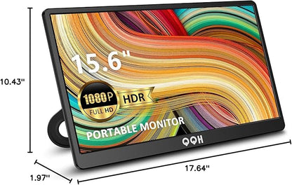 QQH Portable Monitor, 15.6" Portable Travel Monitor - Image 10