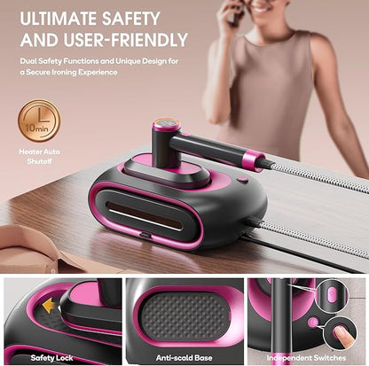 Newbealer 2In1 Pro Steam Station Iron, 1550W Turbo 3-level Steam & 3 Dry Heat - Image 8