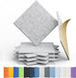 Amantech 12 Pack Acoustic Panels Self Adhesive Sound Proof Foam, High Density by Amantech