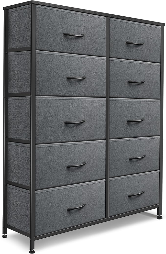 Dresser for Bedroom with 10 Drawers, Chest of Drawers, Storage Drawers by Sonharlar