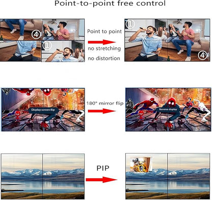 4K 2x2 Video Wall Controller&Multi-Screen Box point-to-point processor HDMI - Image 3