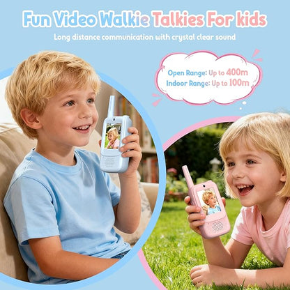 Rush Deer Video Walkie Talkies for Kids, 2 Pack Rechargeable Video Intercom - Image 2