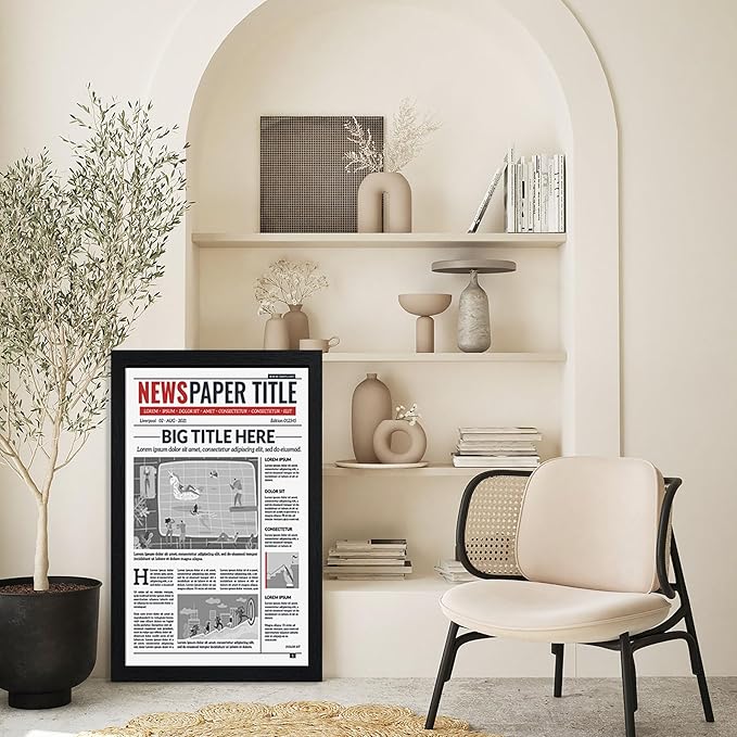 TKYGU 11x22 Picture Frame 5 Pack- Newspaper Frame - Image 2