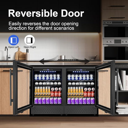 24 Inch Beverage Refrigerator, 5.2 Cu. Ft. Drink Refrigerator - Image 6