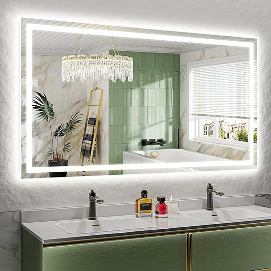 YEELAIT 72x40 Inch LED Bathroom Mirror by YEELAIT