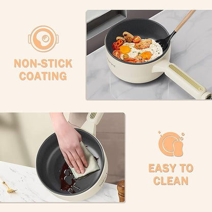 TOPWIT Hot Pot Electric, 2L Multifunctional Electric Pot, Non-Stick Sauté Pan - Image 6