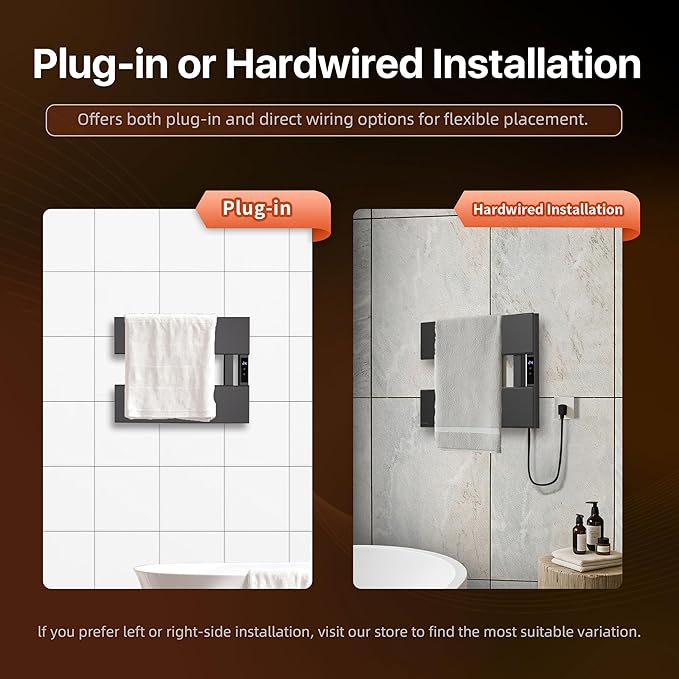 Electric Heated Towel Warmer Rack - Image 3