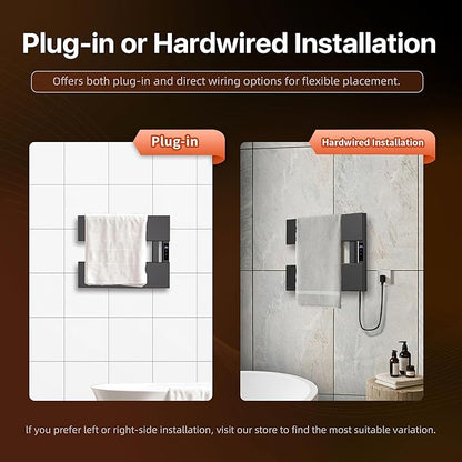 Electric Heated Towel Warmer Rack - Image 3