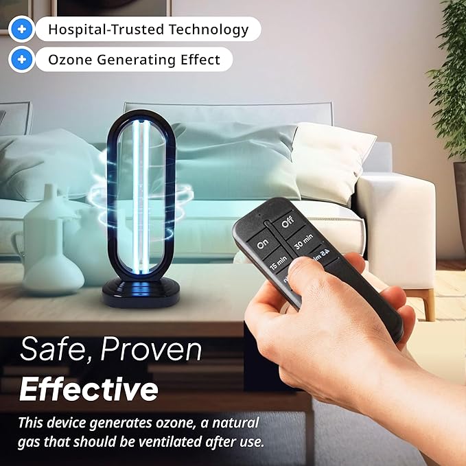 Swissklip Swissker HaloUV, Mold Remover, Home Disinfection Device, Dust Mites - Image 6