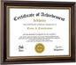 8.5x11 Diploma Frames Certificate Document Frame,1 Pack Reddish Brown/Gold Trim with Real Glass for Wall Gallery or Tabletop display, Without Mat