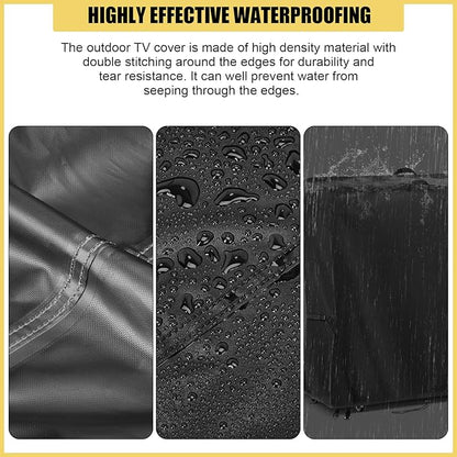 Hdenmist Outdoor TV Cover 75 Inch Weatherproof, Waterproof Outdoor TV Stand - Image 4