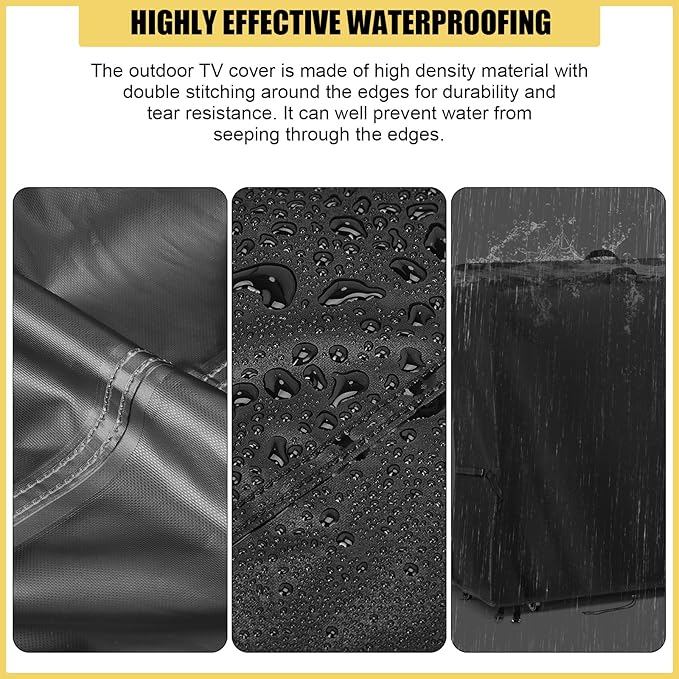 Hdenmist Outdoor TV Cover 40 Inch Weatherproof, Waterproof Outdoor TV Stand - Image 4