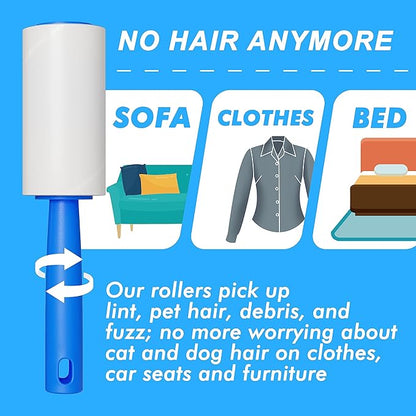 Lint Rollers for Pet Hair Extra Sticky, 800 Sheets Mega Value Set Lint Rollers - Image 3