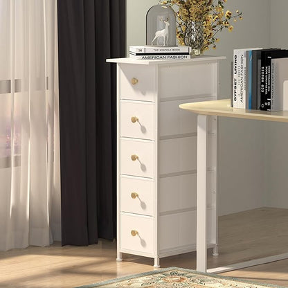 GiftGo Narrow Dresser Cabinet Vertical Slim Dresser Chest of Drawers Skinny - Image 7