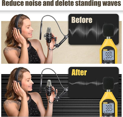 ZELMINE Upgrade 24 pack Self-adhesive Sound Proof Foam Panels, Decorative - Image 5