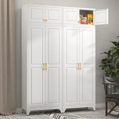 Kitchen Pantry Storage Cabinets, Utility Kitchen Cupboard, Large Steel Cabinets - Image 2
