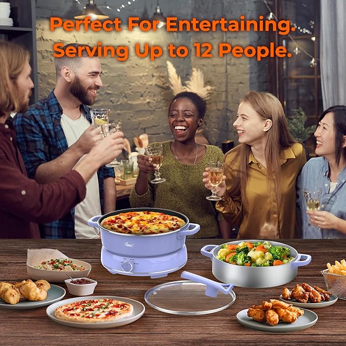 Rosewill 12.7 QT Electric Hot Pot Slow Cooker - Image 5