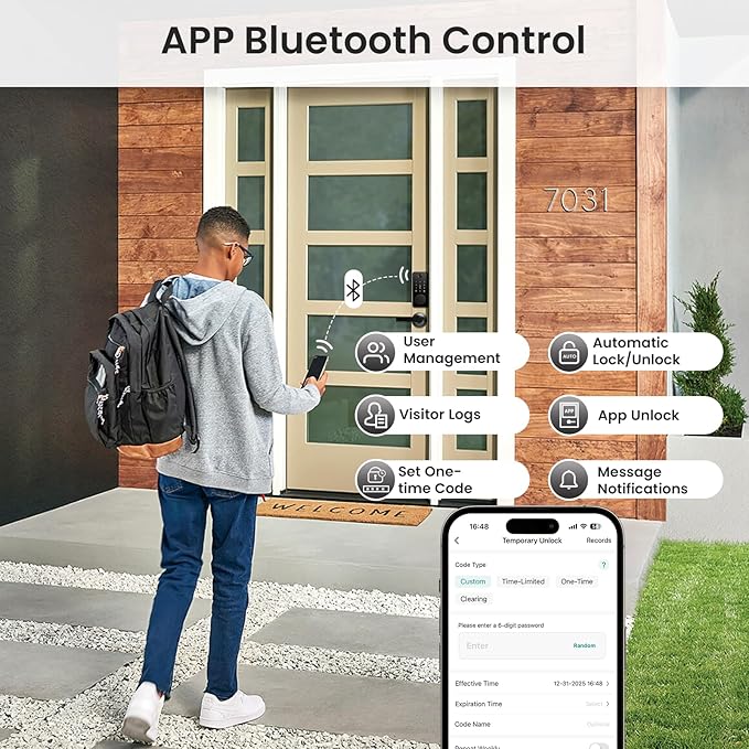 Keyless Entry Door Lock, Biquole Smart Lock - Image 5