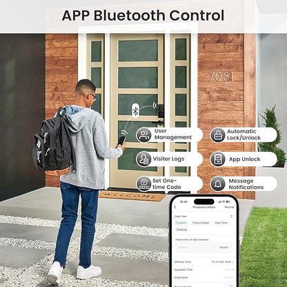 Keyless Entry Door Lock, Biquole Smart Lock - Image 5