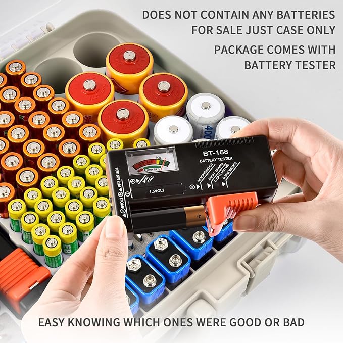 Battery Organizer Storage Holder Box Case - Image 6