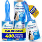 PetLovers Extra Sticky Lint Roller Ultimate Value Set 400 Sheets by PetLovers