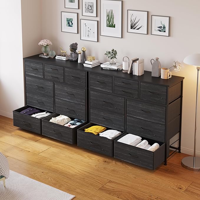 LUMTOK 10-Drawer Dresser, Fabric Dressers Drawers - Image 9