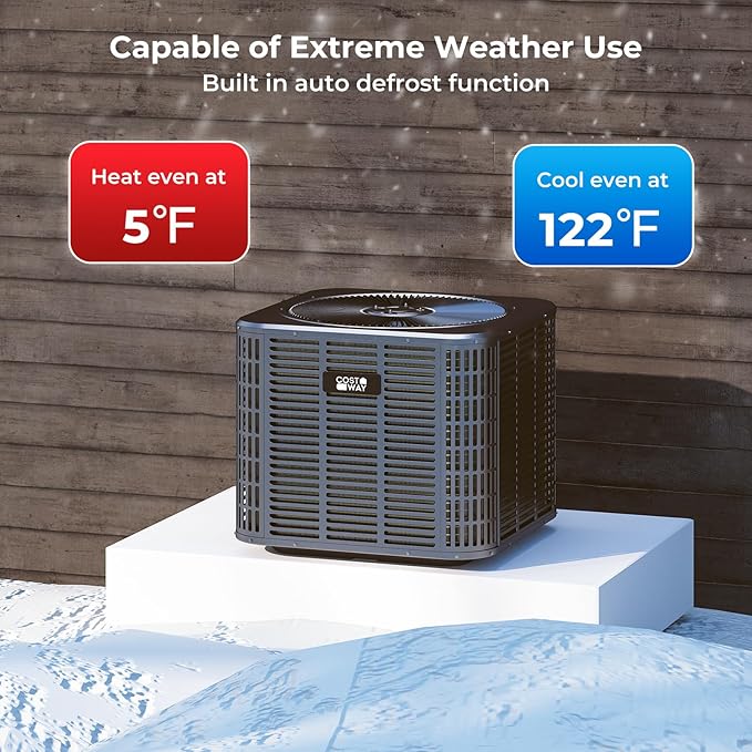 COSTWAY 3 Ton Ducted Central Air Conditioner Heat Pump System, 36000 BTU - Image 7