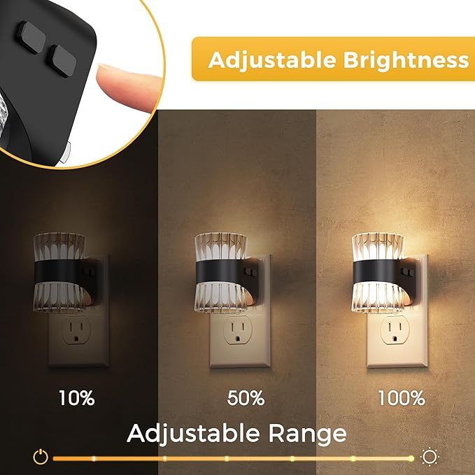 L LOHAS LED Night Light, Modern Night Lights Plug into Wall, 2 Pack - Image 2
