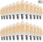 GvvooHome Candelabra Light Bulbs 40 watt Equivalent, E12 LED Bulb Dimmable B10 by GvvooHome