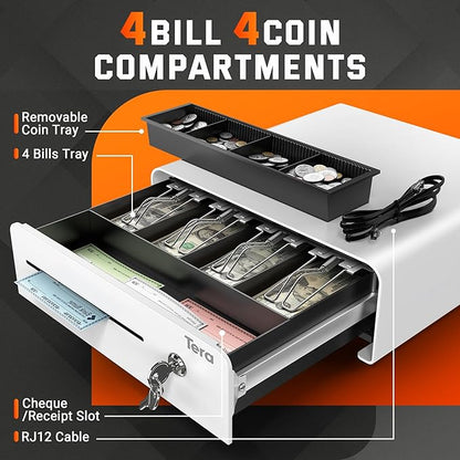 Tera Cash Register Drawer 13 inch: Auto Open - Image 2