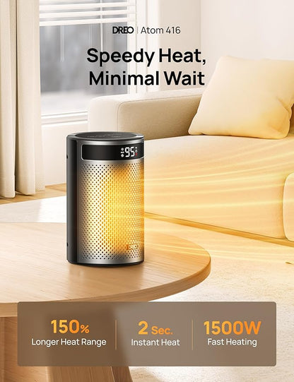 DREO Space Heaters for Indoor Use, Portable Heater - Image 2