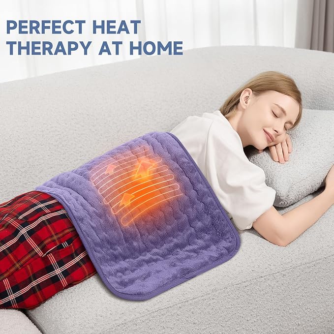 Electric Heating Pad for Cramps and Stomach Pain, 6 Temperature Levels - Image 3