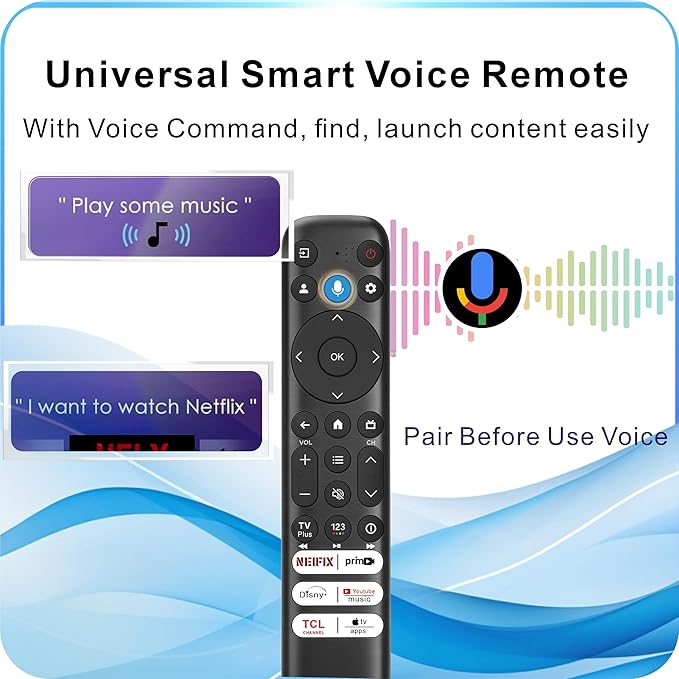 B BraiNice Universal Remote for All TCL TV Remote Replacement, Motion Backlit - Image 6