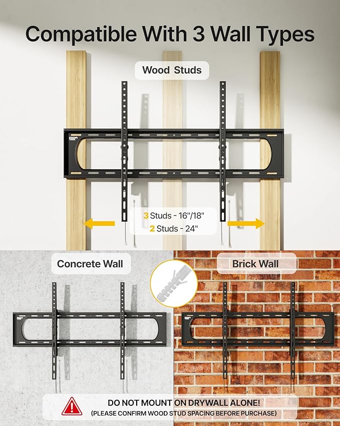 monTEK Heavy Duty Tilting TV Wall Mount - Image 4