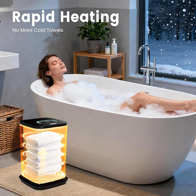 STARLEAD Heated Towel Warmers for Bathroom - 22L Large Towel Warmer Bucket - Image 8