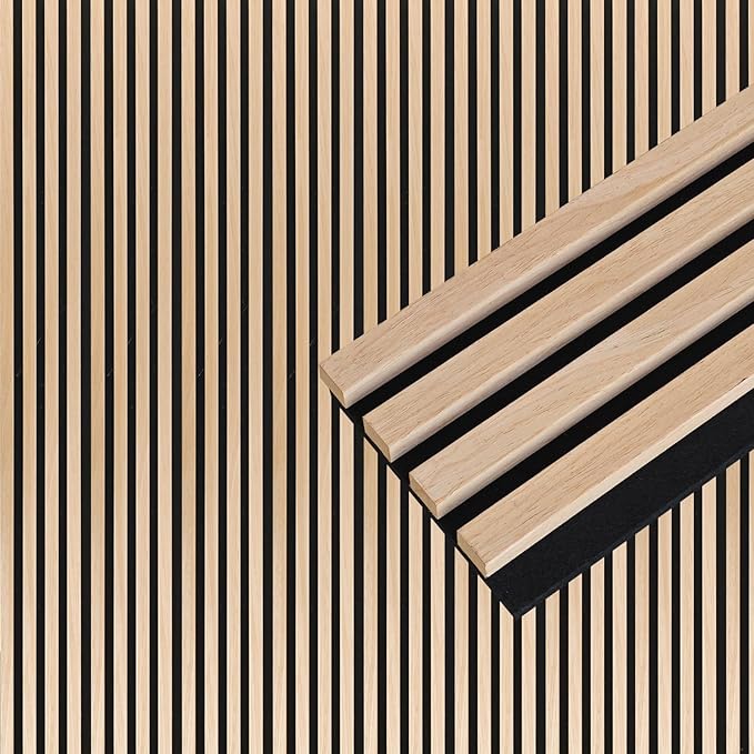 NeatiEase Wood Wall Panels, 9 Feet Acoustic Slat Wall Panels - Image 6