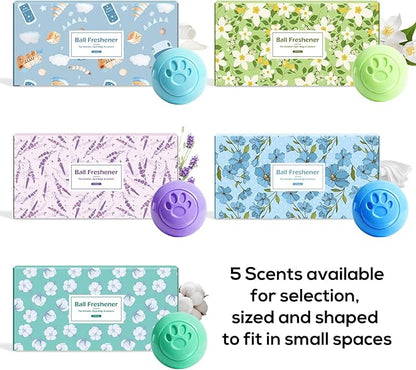 SCENTORINI Shoe Deodorizer Balls, 8 Pack Baby Powder Scent Sneaker Deodorizer - Image 7