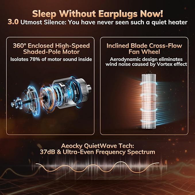Newly Upgraded AEOCKY Space Heaters - Image 8