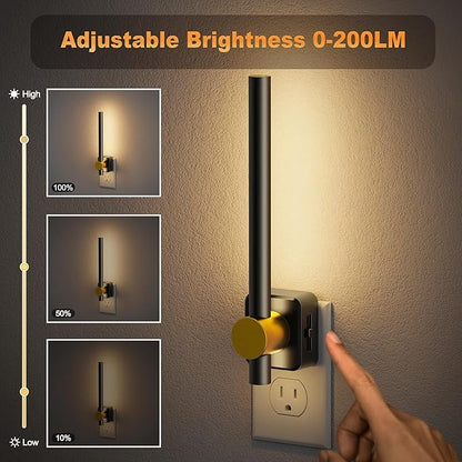 JandCase Night Lights Plug into Wall, 0-200LM Dimmable LED Nightlights - Image 2