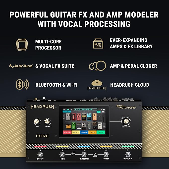 HeadRush Core - Guitar and Vocal Multi Core Effects Amp Modeling Processor - Image 2