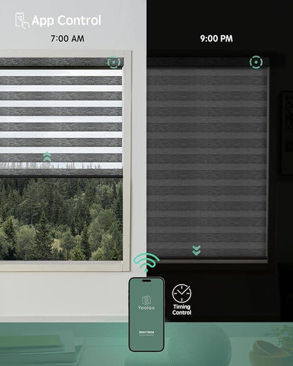 Yoolax Motorized Zebra Blinds Compatible - Image 4