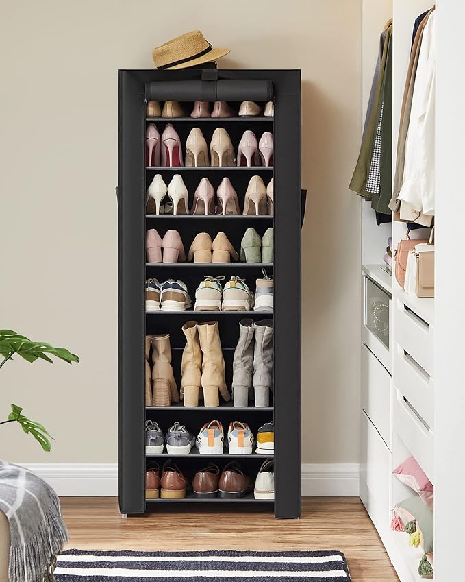 SONGMICS 10-Tier Shoe Rack, Shoe Storage Cabinet - Image 2