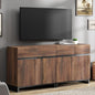 Wampat Modern TV Stand for up to 70 inch TVs, 2 in 1 Entertainment Center by WAMPAT