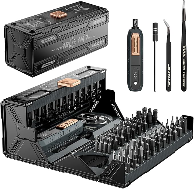 Precision Screwdriver Set with 21 Kinds of 160 Magnetic Bits, JAKEMY Multi-Bits by JAKEMY
