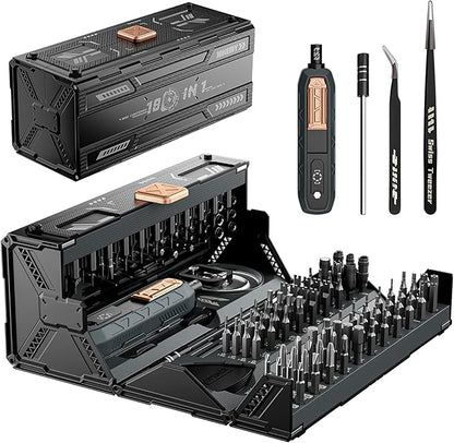 Precision Screwdriver Set with 21 Kinds of 160 Magnetic Bits, JAKEMY Multi-Bits by JAKEMY