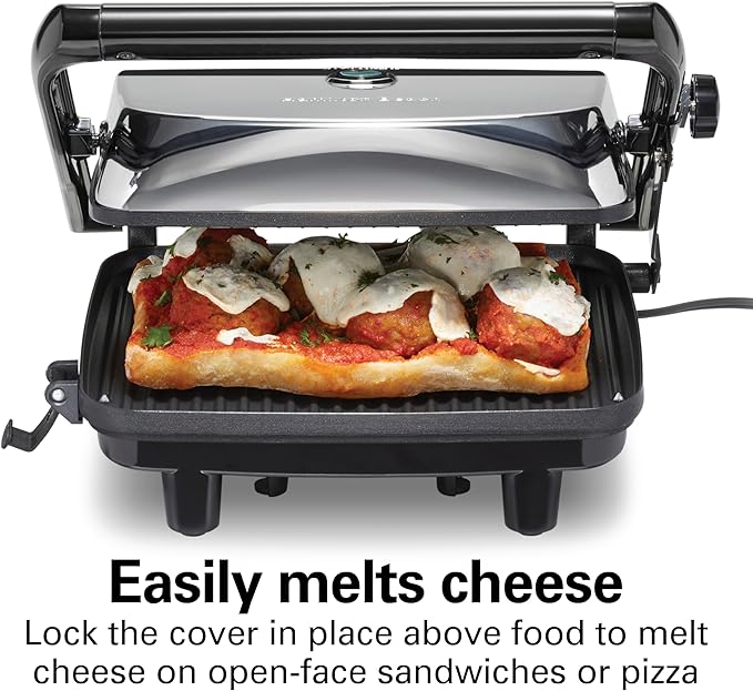 Hamilton Beach Panini Press Sandwich Maker & Electric Indoor Grill - Image 5